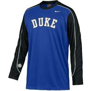  Nike Duke Blue Devils Shootaround Long Sleeve Top Sports 