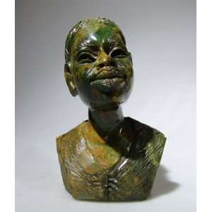  Shona Chiefs Wife Verdite Art Sculpture ~ Shama Witty 