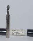 4mm Carbide Endmill 2F 120deg drill point 3/16shank