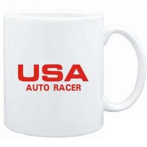  Mug White  USA Auto Racer / ATHLETIC AMERICA  Sports 