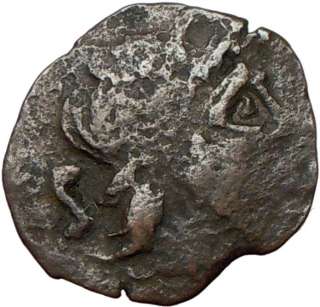 ROMAN REPUBLIC 211BC Semis ROMA & SHIP Ancient Coin PUNIC WAR Saturn 