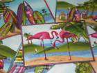 LARGE PARTY TRAY PINK FLAMINGOS MELAMINE CASUAL GOURMET