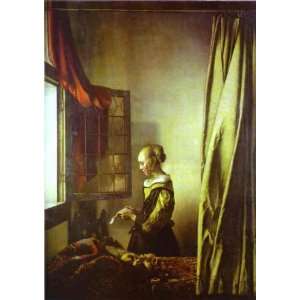  Hand Made Oil Reproduction   Jan Vermeer   24 x 34 inches 