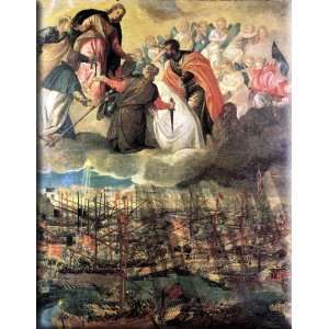   Lepanto 12x16 Streched Canvas Art by Veronese, Paolo