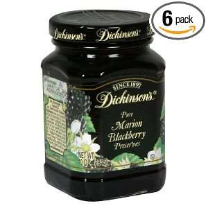 Dickinsons Preserves, Blackberry, 10 Ounce (Pack of 6)  