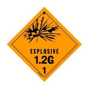  Explosive 1.2G Label, 4 X 4, hml 447, 500 Per Roll 