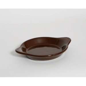   and Rarebits 7.75 in. x 6.13 in. x 1 in. Round Shirred Egg   Mahogany