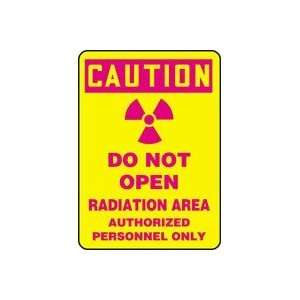  CAUTION DO NOT OPEN RADIATION AREA AUTHORIZED PERSONNEL 