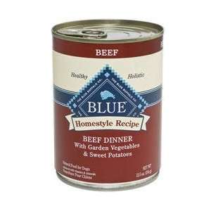  Blue Buffalo Beef Sirloin Canned Dog Food 12 12.5 oz cans 