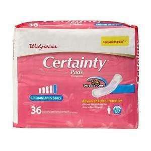   Certainty Pads for Women, Ultimate Absorbency 