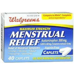   Menstrual Relief Caplets, 40 ea Health 