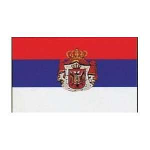 Serbia Flag Polyester 3 ft. x 5 ft. Patio, Lawn & Garden