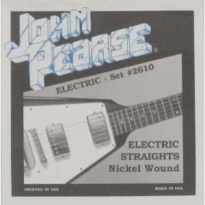 John Pearse Electric Six String Guitar Straights, .011   .050