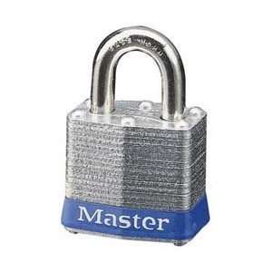  Master Lock 1 1/2 Shackle Blu Safety Steel Body Padlock 