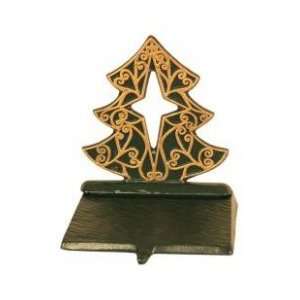  Whitehall Tree Cut Out Green/Gold Stocking Holder (02030 