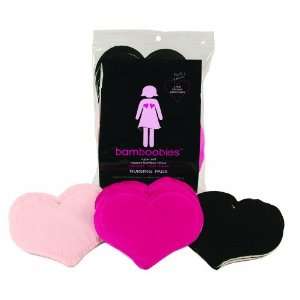   , Ultra Soft Washable Nursing Pads, Hot Pink, Black, Pale Pink Baby