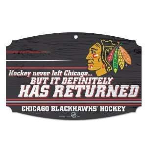  NHL Chicago Blackhawks Sign   Wood