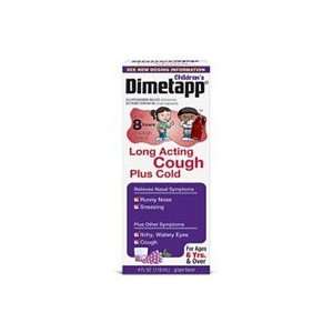  Dimetapp Childrens Long Acting Cough Plus Cold Syrup Grape 