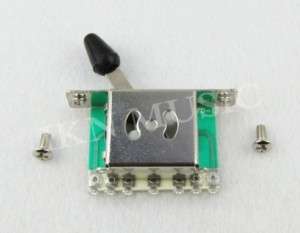 Switch, 5 Way Pickup Selector Black Tip Switch for Tele  