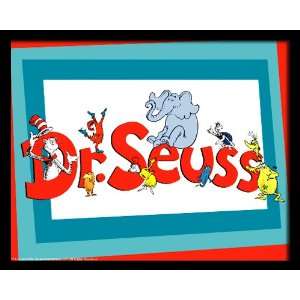  Dr. Seuss favorite characters red and blue, 8 x 10 Poster Print 