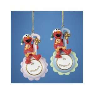  Sesame Street Elmo Personalized Set of 2 My Christmas 