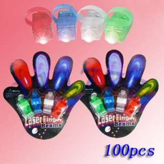 100x Fun Gadget Laser Finger Beams LED Light Party  