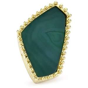 Kendra Scott Jewel Tones 14K Gold Plated Green Agate Ramsee Ring 