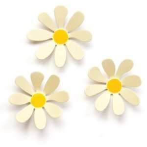  Demdaco Embellish Your Story 14282 Set of 3 White Daisy 