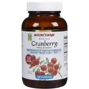  Natures Herbs Cranberry Fruit Caps, 100 ct Health 