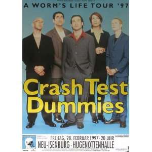  Crash Test Dummies   A Worms Life 1997   CONCERT   POSTER 