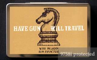 Have Gun Will Travel Paladin Metal Business Card Holder  