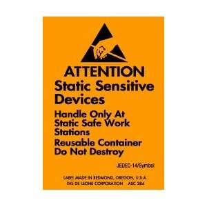  Attention Static Sensitive Devices Label 1.75 X 2.5, asc 