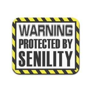  Warning Protected By Senility Mousepad Mouse Pad 