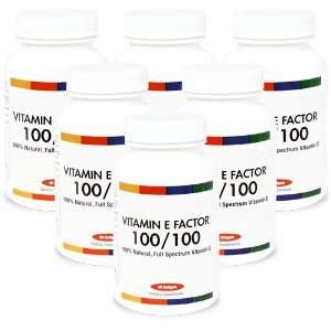 FACTOR® 100/100 by Yasoo Health (6 Pack) Full Spectrum Vitamin E 