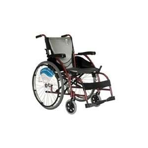   Companion Lightweight Ergonomic Wheelchair   16 x 17 Red   A12423 01