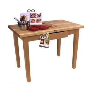  John Boos 48 Wide Classic Country Work Table, Natural 
