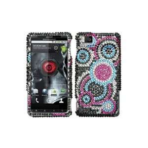   Droid X Full Diamond Graphic Case   Bubble Cell Phones & Accessories