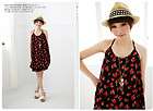 Womens Girl Japanese Korean Fashion Style Strawberry Dress One piece 