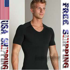   Muscle T Shirt Body Slimming Elastic Body Sculpting Compression  