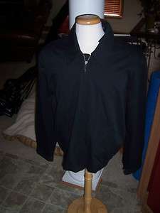 Oxford Golf NEW Cotton/Tencel Twill Jacket   Black   L  