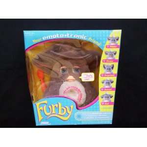  Furby ~ Chocolate Brown with light brown stomach and green 