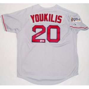 Kevin Youkilis Boston Red Sox Autographed Majestic Grey 