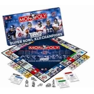   San Francisco Giants Monopoly   Super Bowl 42 Champions Toys & Games