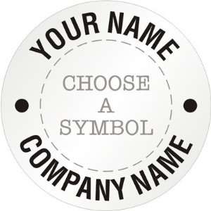  Custom Name & Company, Select Clipart Silver Reflective 