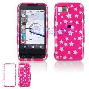  Samsung Eternity A867 Cell Phone Hot Pink/Silver Stars 