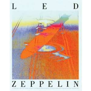  Led Zeppelin   Orange Crop Circle Decal Automotive