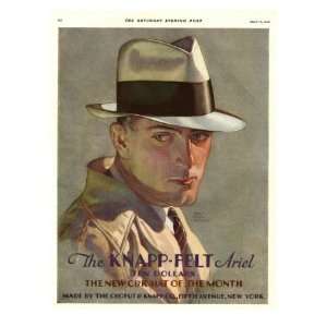  Knapp Felt, Magazine Advertisement, USA, 1930 Giclee 