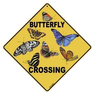  Butterfly Crossing Sign Patio, Lawn & Garden