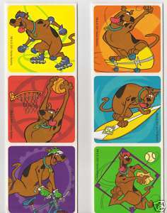 30 Large Scooby Doo Sports Stickers, Party Favors  