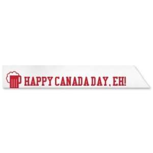  Happy Canada Day Custom Satin Party Sash 
